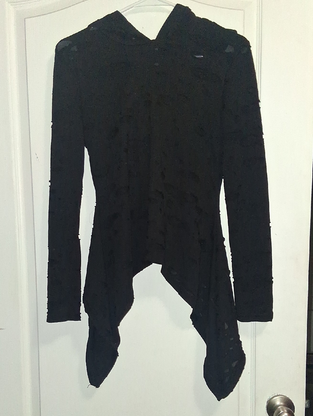 Killstar Black Distressed Hooded Tunic